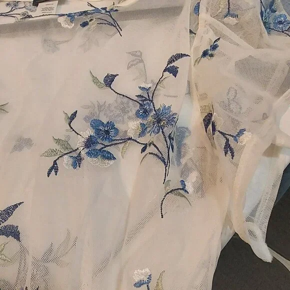 Kimcine Sheer Embroidered Top - Picture 4 of 5